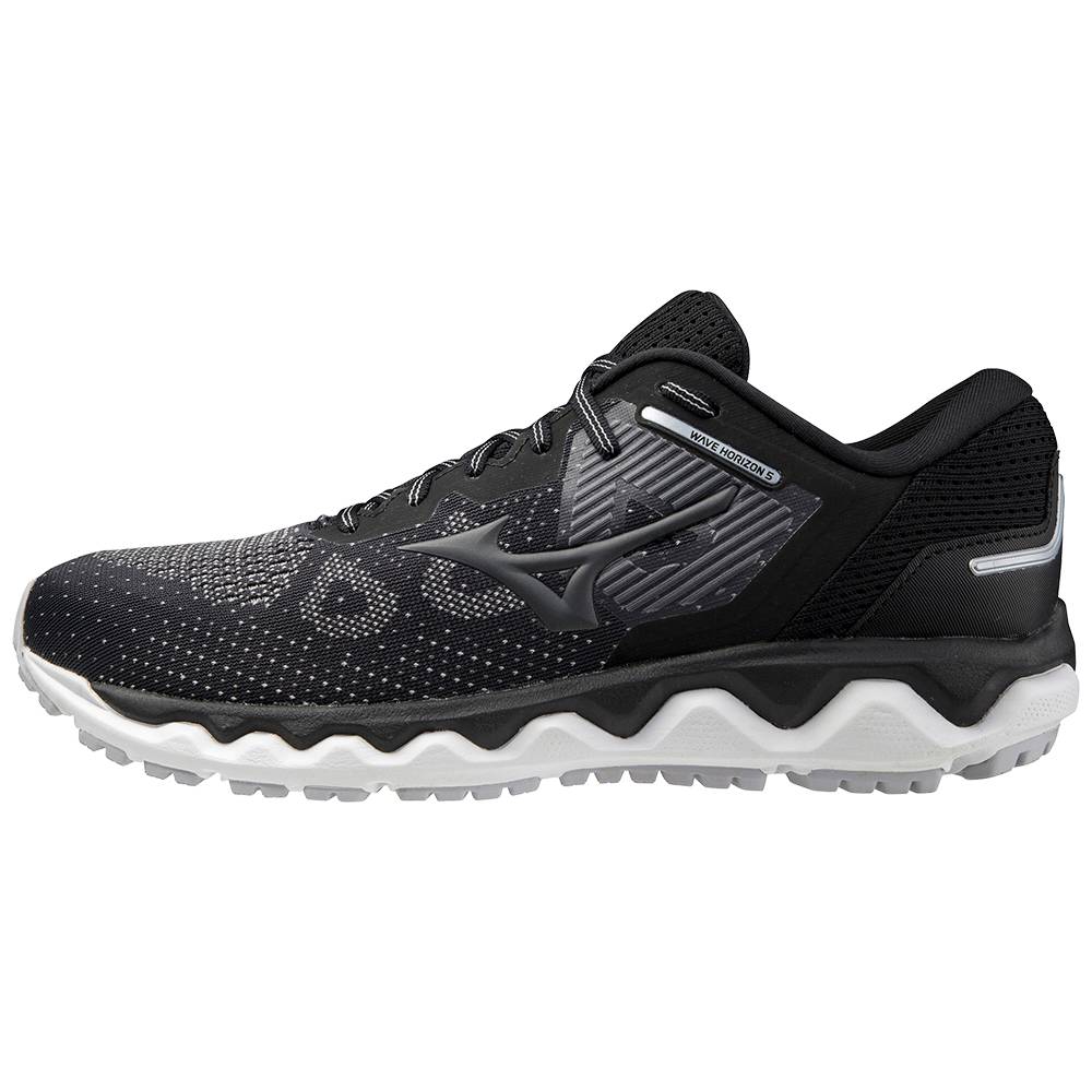 Panske Bezecke Topanky Mizuno Wave Horizon 5 Čierne Vypredaj MNSU64725